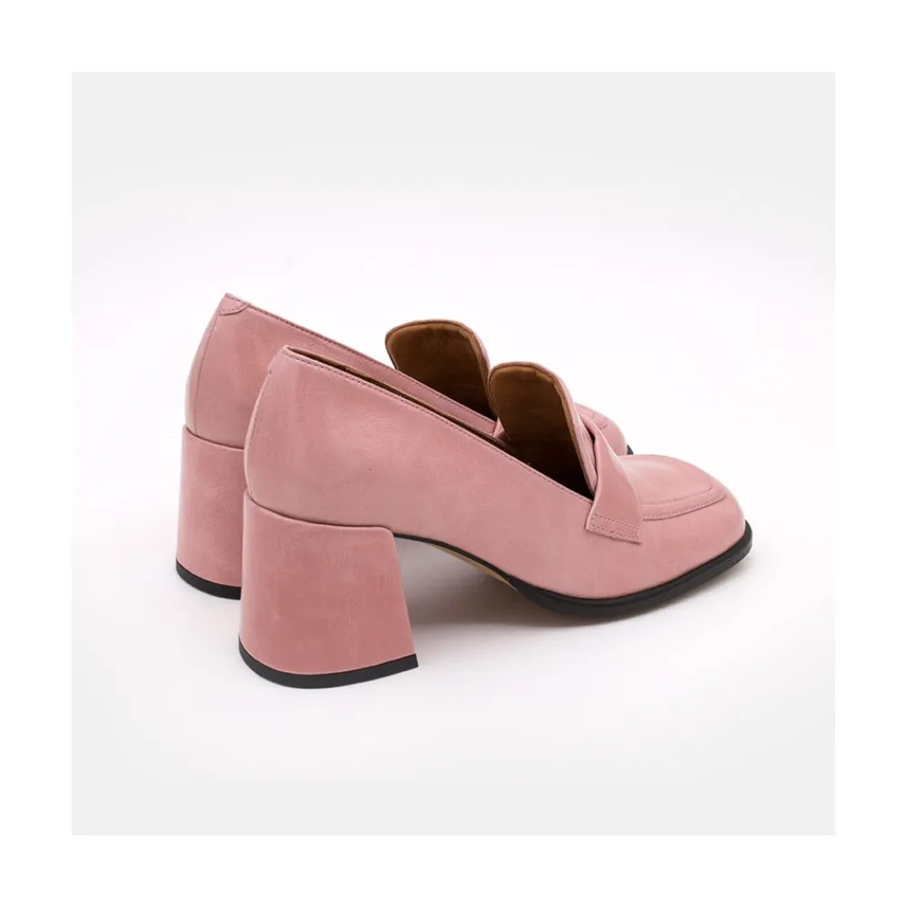 ANGEL ALARCON Abdul - Block Heeled Moccasin Pump With Rounded Shapes<Vrouwen Pumps And High Heels