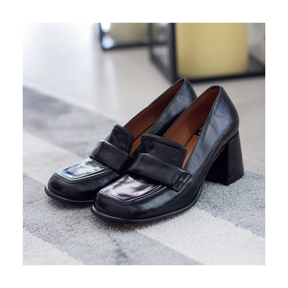 ANGEL ALARCON Abdul - Block Heeled Moccasin Pump With Rounded Toe<Vrouwen Pumps And High Heels