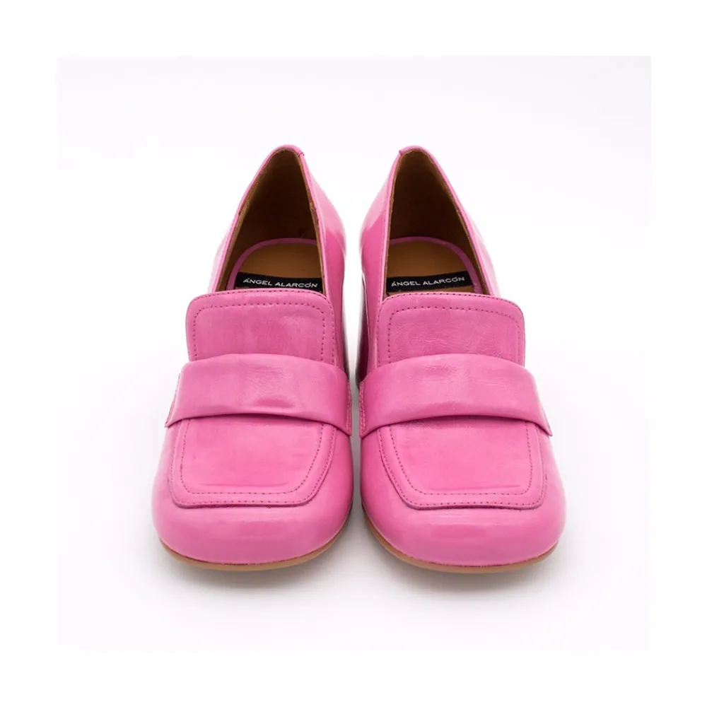 ANGEL ALARCON Abdul - Block Heeled Moccasin Pump With Rounded Shapes<Vrouwen Last Units