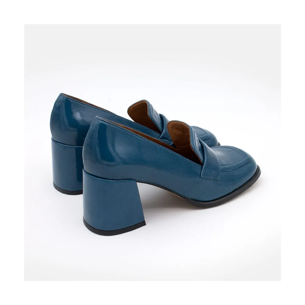 ANGEL ALARCON Abdul - Block Heeled Moccasin Pump With Rounded Shapes<Vrouwen Pumps And High Heels