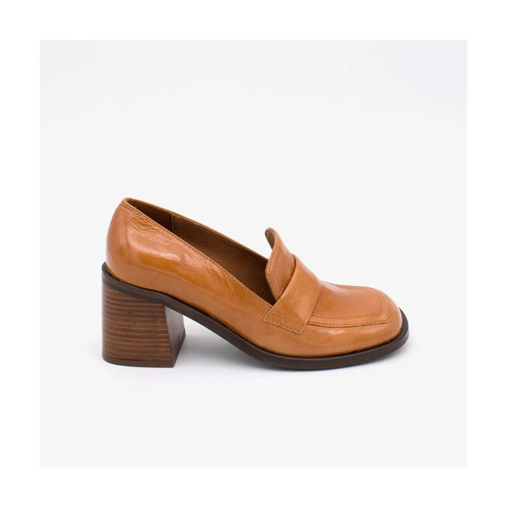 ANGEL ALARCON Abdul Mad - Block Heeled Moccasin Pump With Rounded Toe<Vrouwen Pumps And High Heels