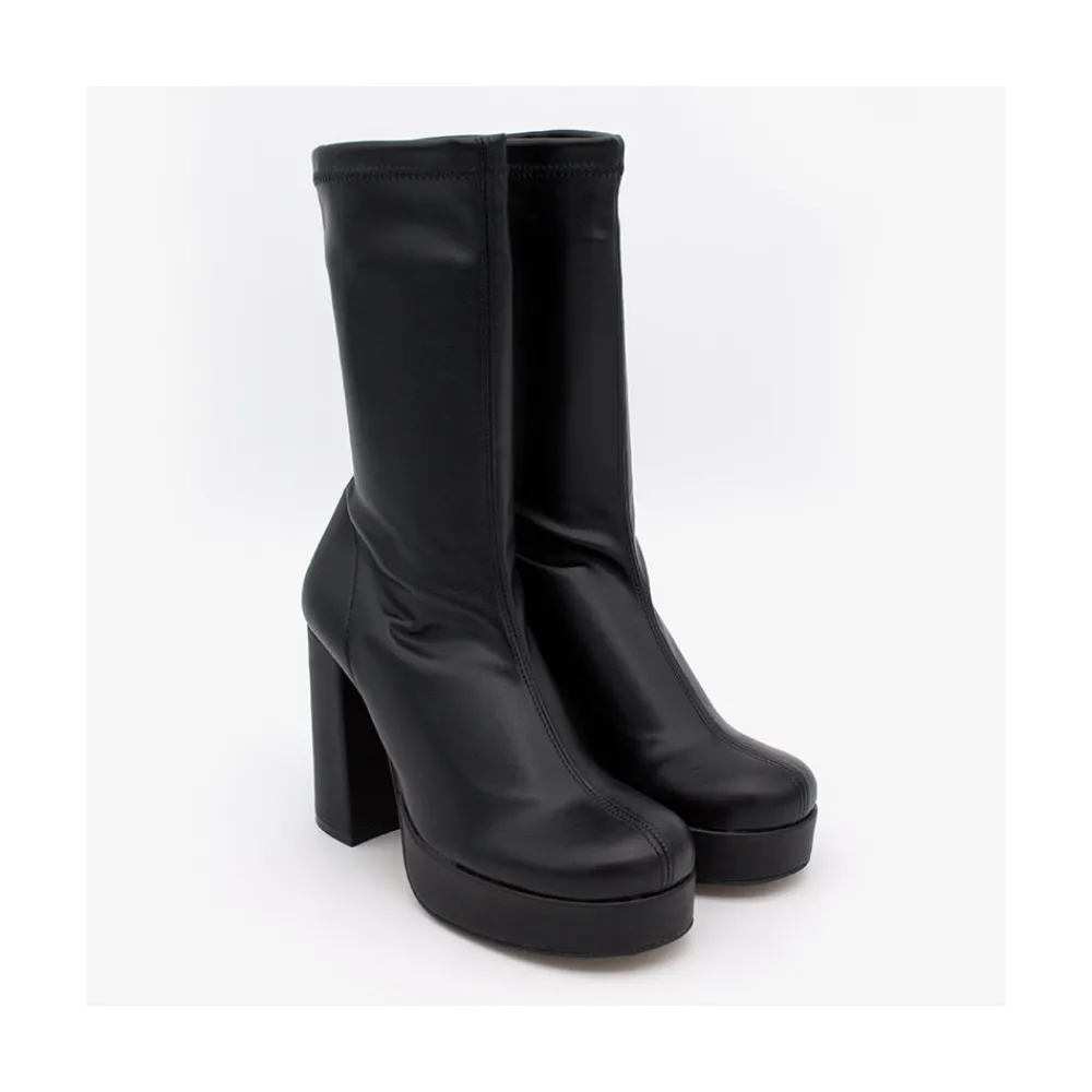ANGEL ALARCON Anderson - Women S Leather Ankle Boots With High Heel & Platform<Vrouwen Heeled Shoes