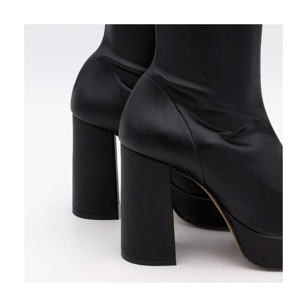 ANGEL ALARCON Anderson - Women S Leather Ankle Boots With High Heel & Platform<Vrouwen Heeled Shoes