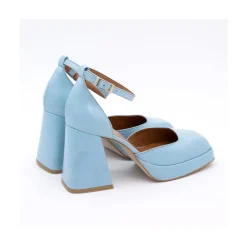 ANGEL ALARCON Anna - Shiny Leather Platform & Heeled Ankle Strap D Orsay<Vrouwen Heeled Shoes