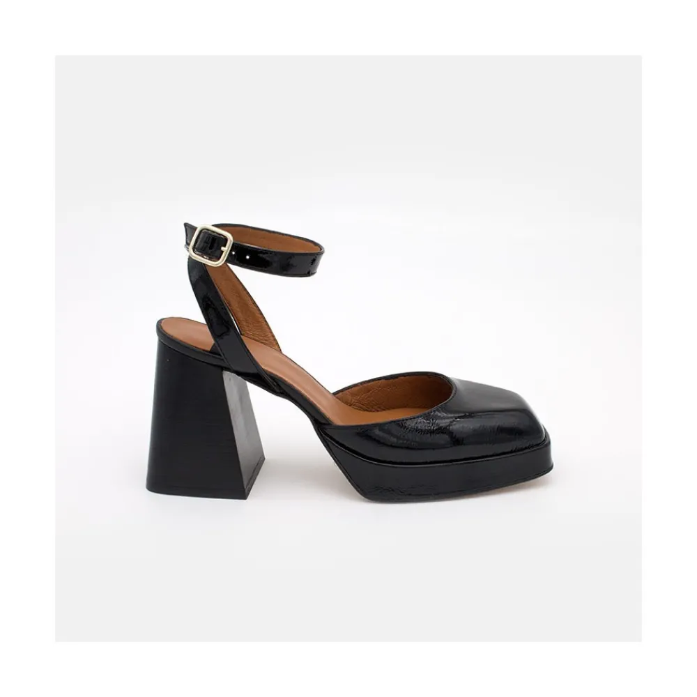 ANGEL ALARCON Badda - Patent Leather Ankle Strap Shoes<Vrouwen Last Units