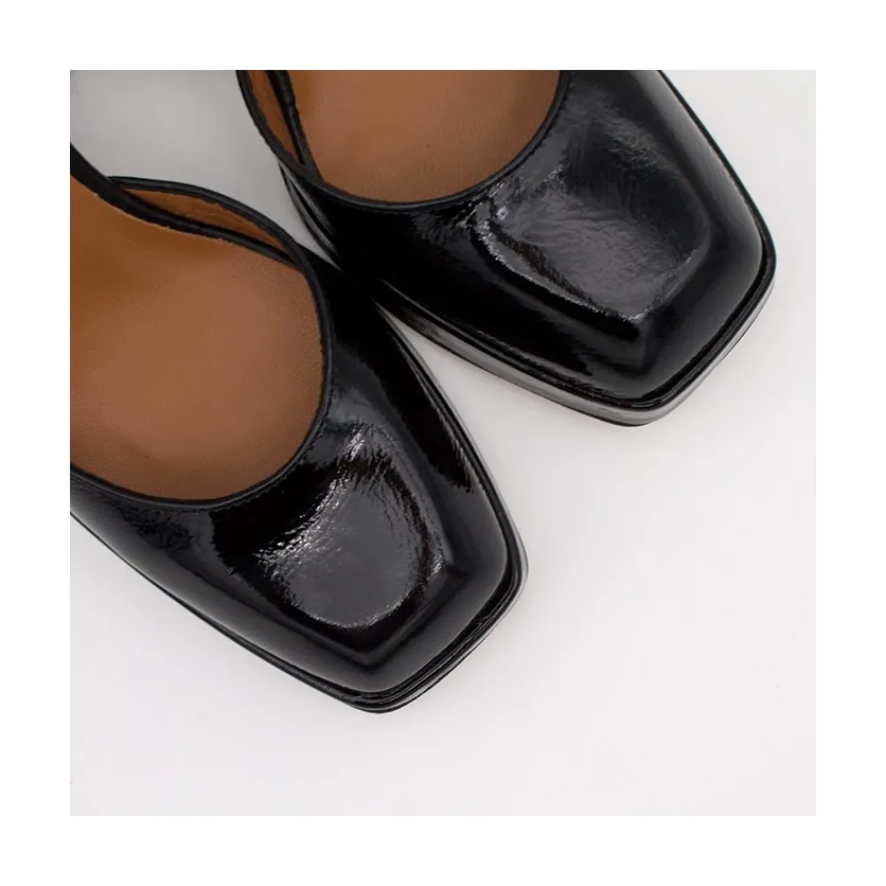 ANGEL ALARCON Badda - Patent Leather Ankle Strap Shoes<Vrouwen Last Units