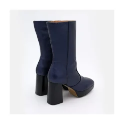 ANGEL ALARCON Belinda - Metallised Leather Booties With Blok Heell & Platform<Vrouwen Last Units