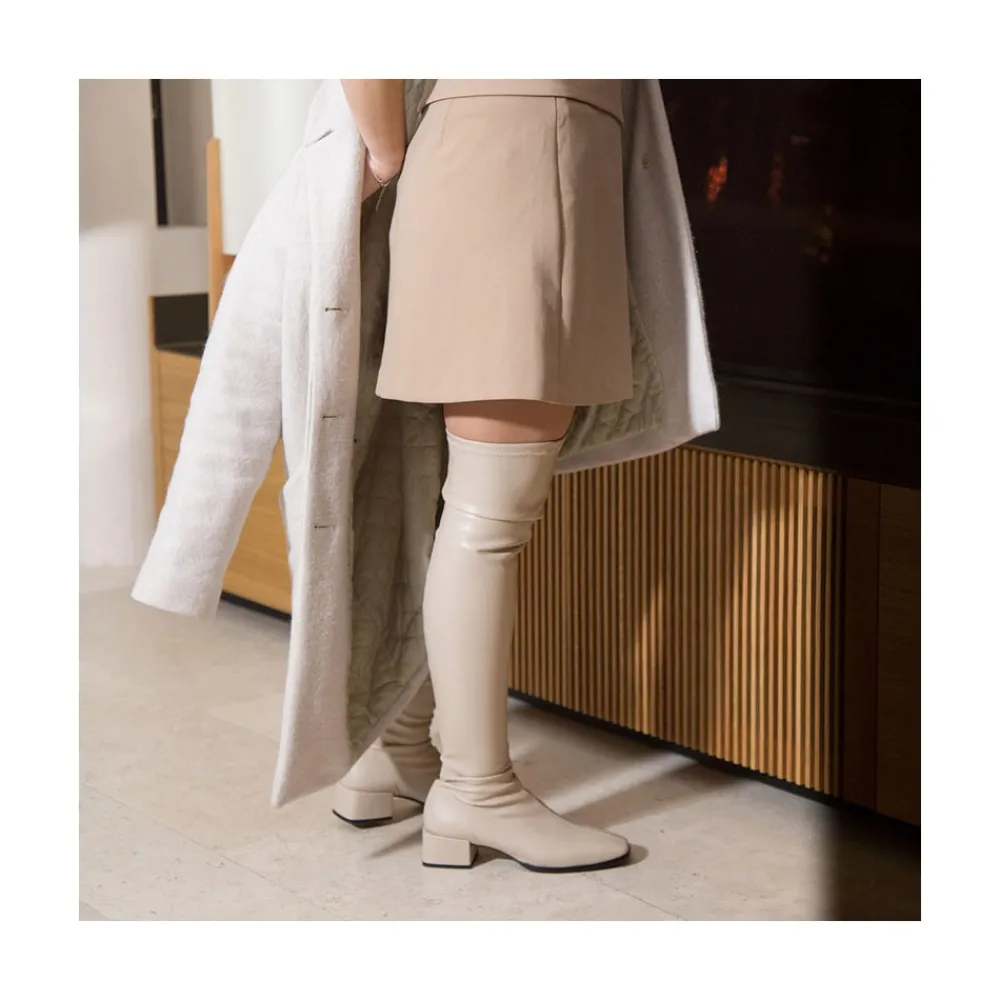 ANGEL ALARCON Bette - Stretch Boot With A Very High Upper And A Low Heel<Vrouwen Last Units