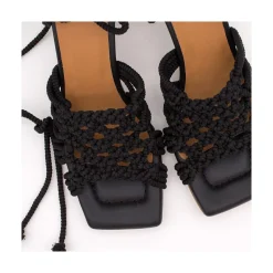 ANGEL ALARCON Brigitte - Lace Up Heeled Toe Sandal<Vrouwen Heeled Shoes