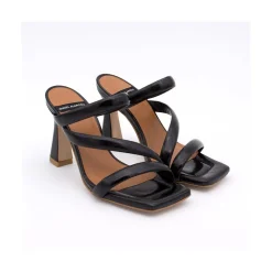 ANGEL ALARCON Cameron - Shiny Leather Padded Straps Sandals With High Heel<Vrouwen Sandals