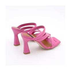 ANGEL ALARCON Cameron - Shiny Leather Padded Straps Sandals With High Heel<Vrouwen Sandals