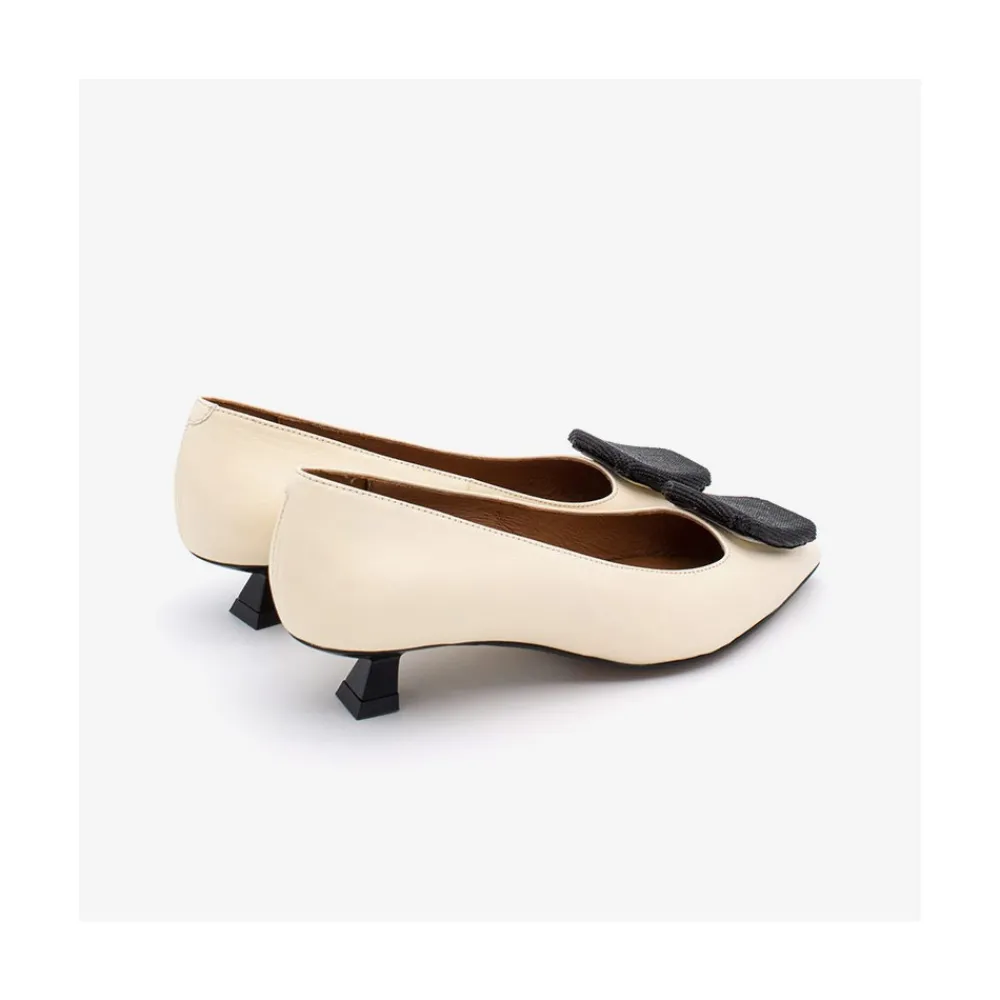 ANGEL ALARCON Casey - Women S Leather Pointed Toe Pumps With Low Heel<Vrouwen Pumps And High Heels