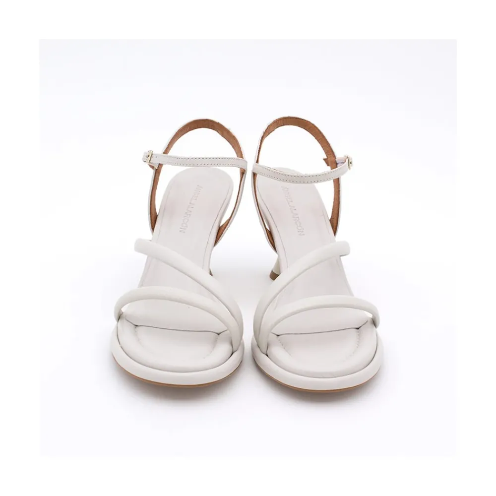 ANGEL ALARCON Cathy - Leather Padded Sandals With Conical Heel<Vrouwen Sandals