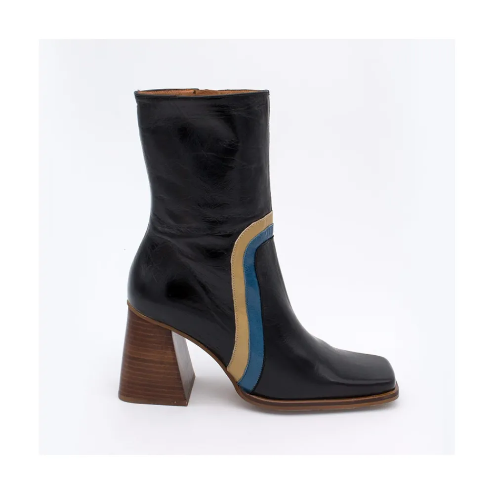 ANGEL ALARCON Celine - Leather Heeled Booties<Vrouwen Last Units
