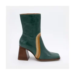 ANGEL ALARCON Celine - Leather Heeled Booties<Vrouwen Last Units