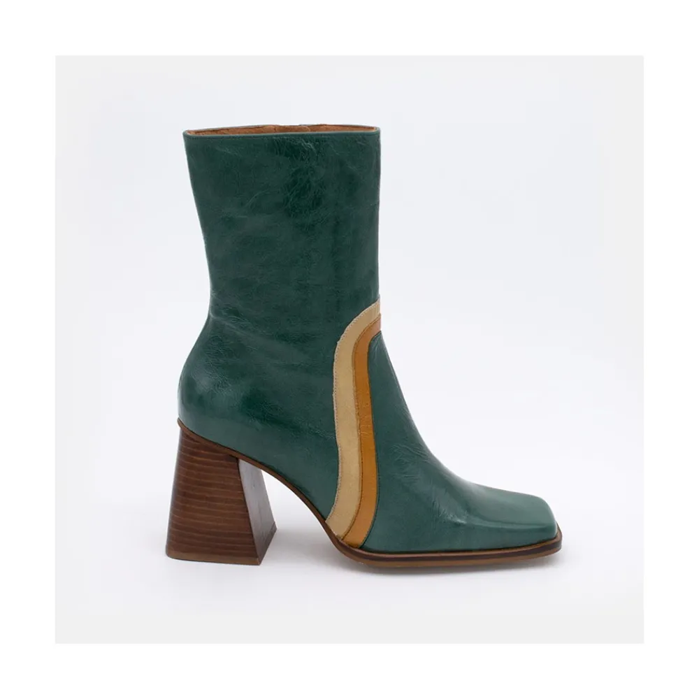 ANGEL ALARCON Celine - Leather Heeled Booties<Vrouwen Last Units