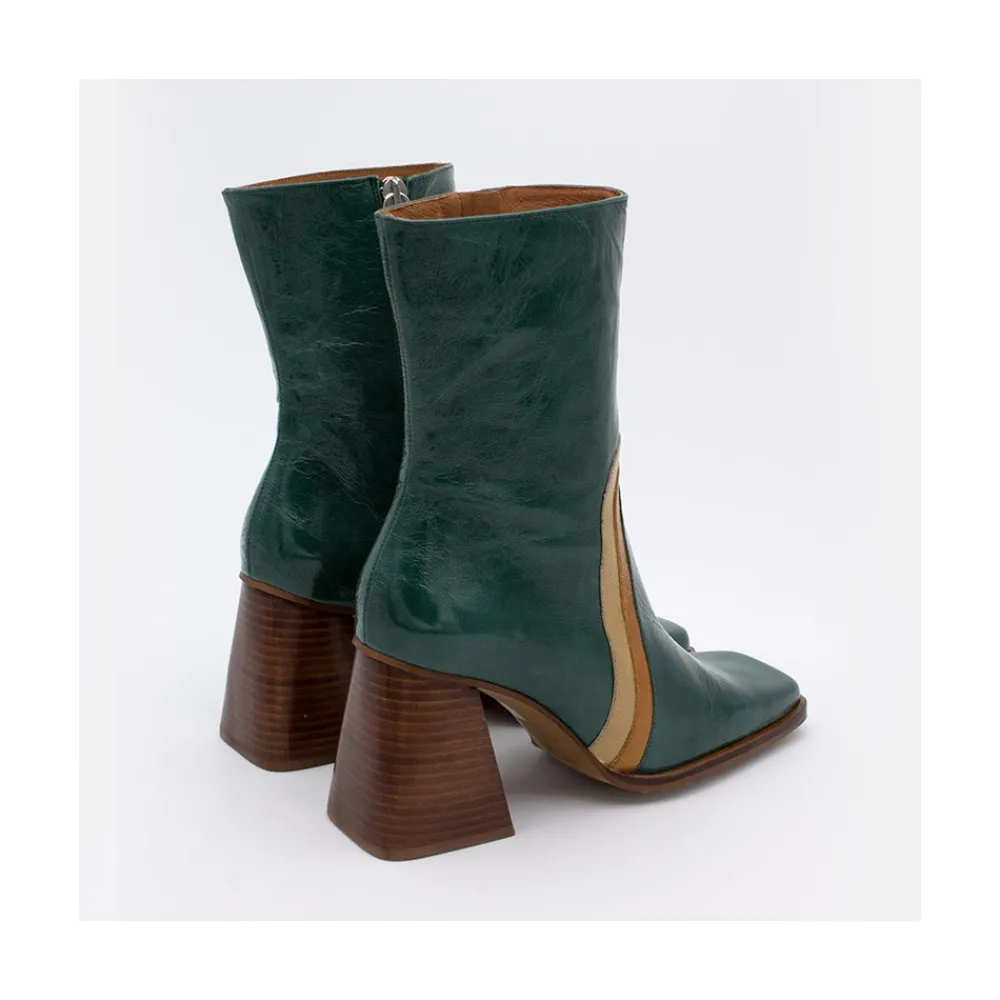 ANGEL ALARCON Celine - Leather Heeled Booties<Vrouwen Last Units