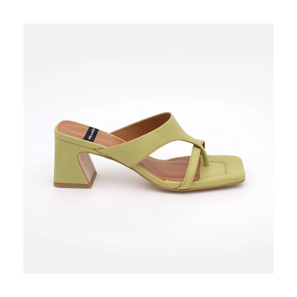 ANGEL ALARCON Claudine - Leather Low Heel Sandal<Vrouwen Sandals