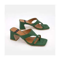 ANGEL ALARCON Claudine - Leather Low Heel Sandal<Vrouwen Sandals
