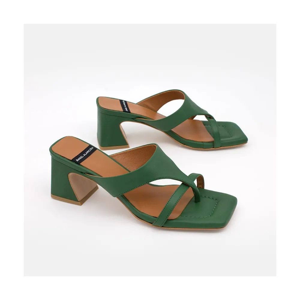 ANGEL ALARCON Claudine - Leather Low Heel Sandal<Vrouwen Sandals