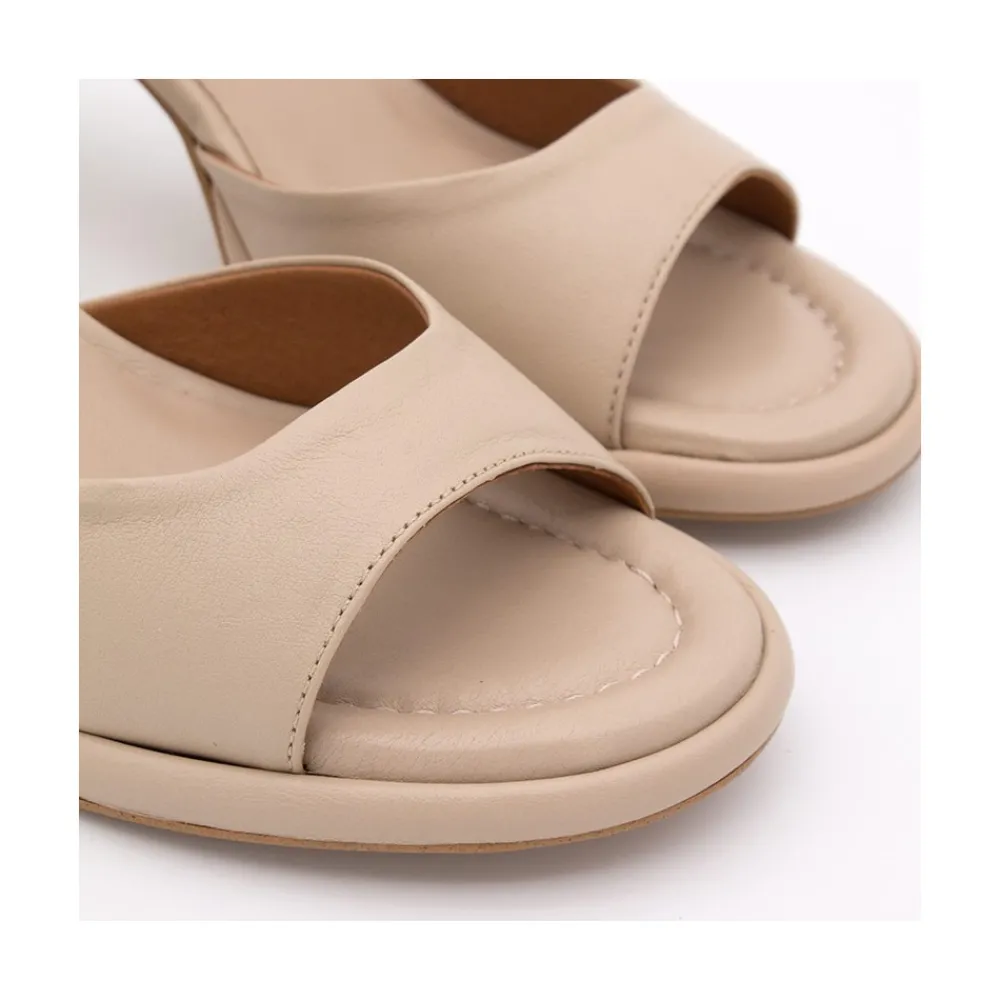 ANGEL ALARCON Dennis - D Orsay Leather Sandals With Desing Cone Heel<Vrouwen Sandals