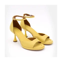 ANGEL ALARCON Dennis - D Orsay Leather Sandals With Desing Cone Heel<Vrouwen Sandals
