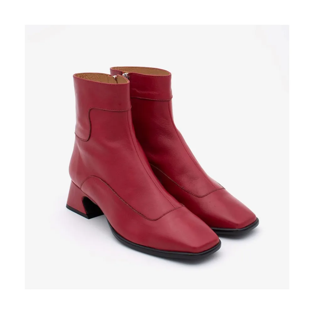 ANGEL ALARCON Enara - Woman Leather Ankle Boots With A Low And Comfortable Heel<Vrouwen Boots And Booties