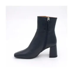 ANGEL ALARCON Enya - Leather Ankle Boots With Block Heel<Vrouwen Last Units