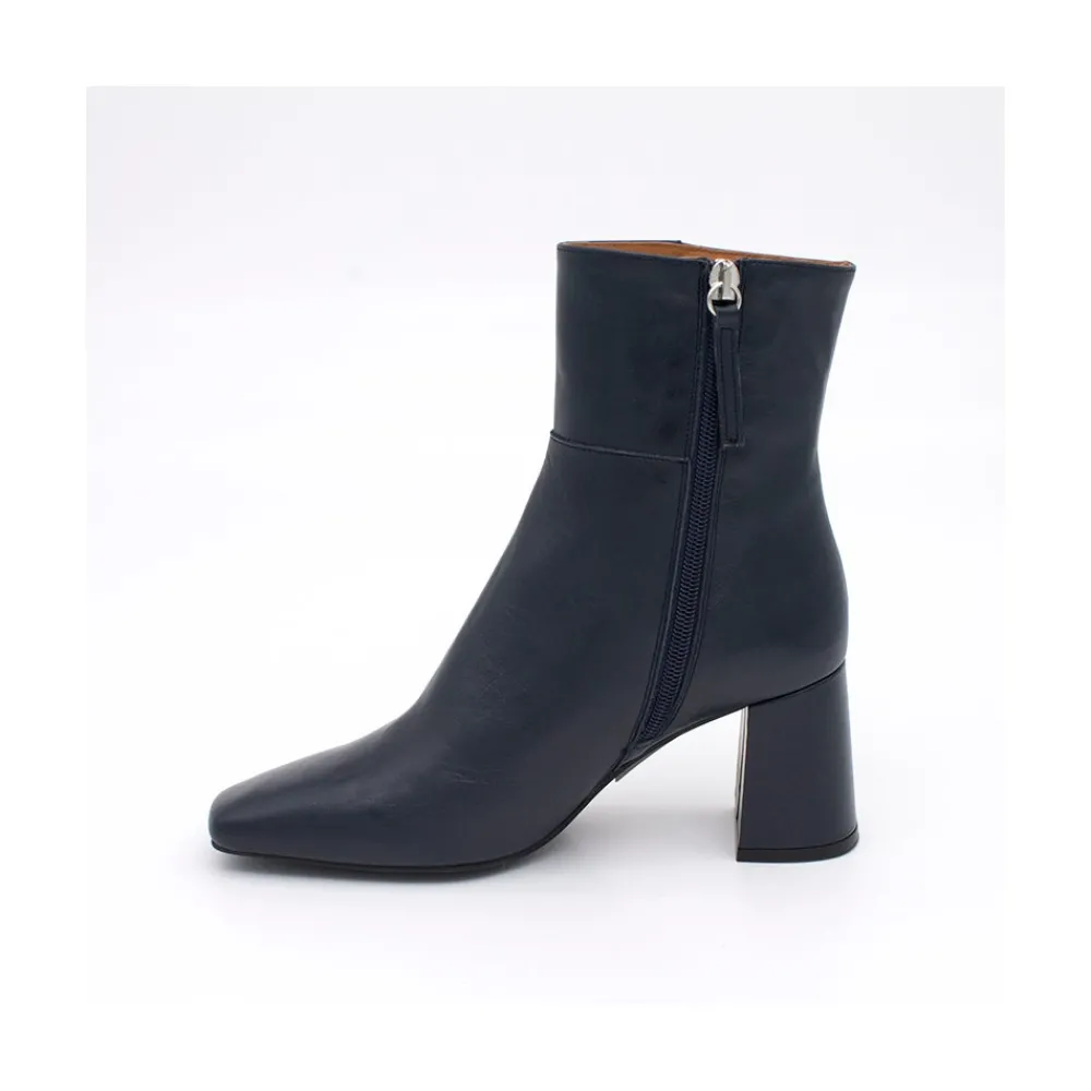 ANGEL ALARCON Enya - Leather Ankle Boots With Block Heel<Vrouwen Last Units