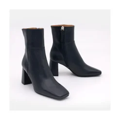 ANGEL ALARCON Enya - Leather Ankle Boots With Block Heel<Vrouwen Last Units