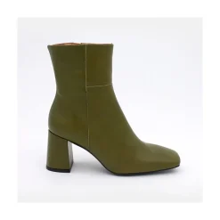ANGEL ALARCON Enya - Leather Ankle Boots With Block Heel<Vrouwen Last Units