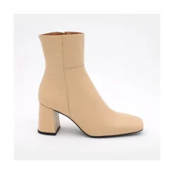 ANGEL ALARCON Enya - Leather Ankle Boots With Block Heel<Vrouwen Last Units
