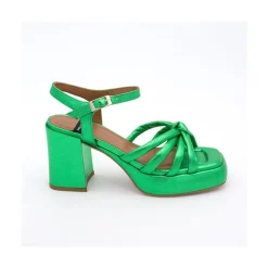 ANGEL ALARCON Estefan - Iridiscence Padded Sandals With Block Heel & Platforms<Vrouwen Sandals