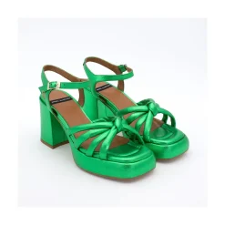ANGEL ALARCON Estefan - Iridiscence Padded Sandals With Block Heel & Platforms<Vrouwen Sandals