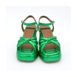 ANGEL ALARCON Estefan - Iridiscence Padded Sandals With Block Heel & Platforms<Vrouwen Sandals