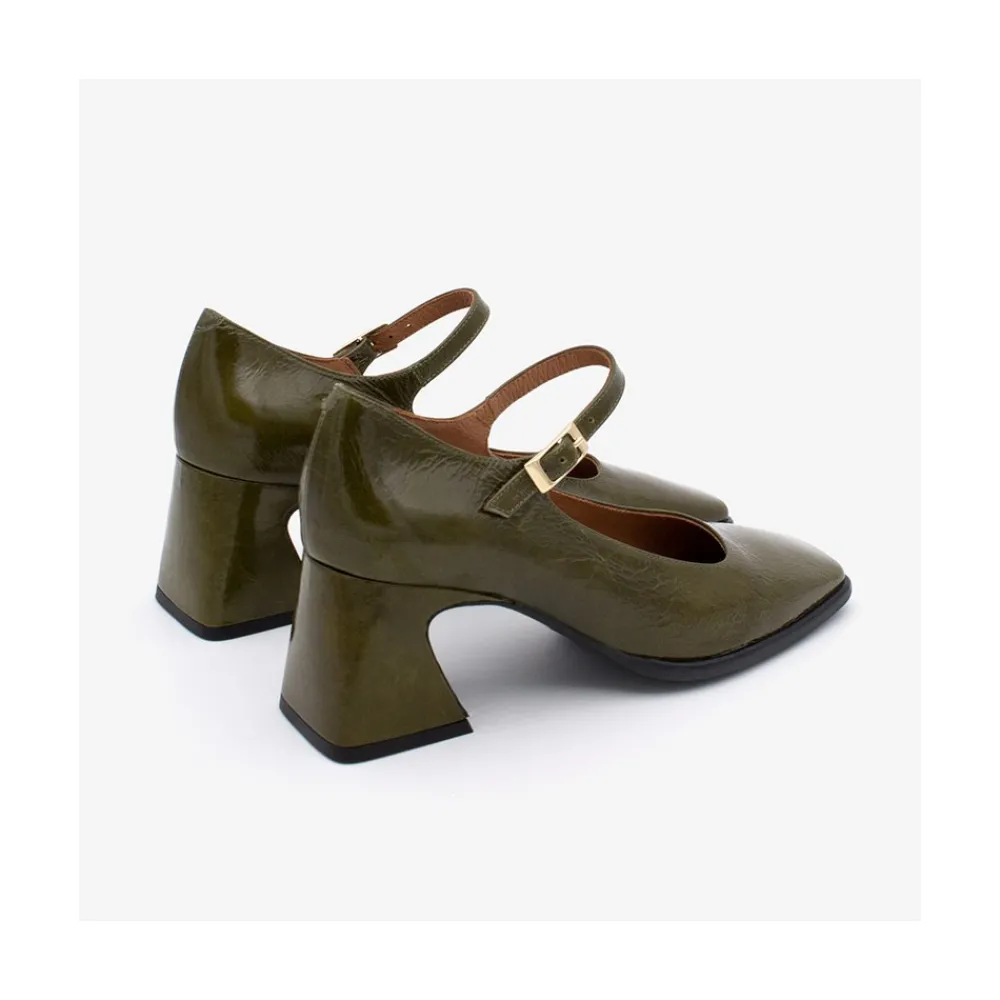 ANGEL ALARCON Faray - Leather Heeled Mary Jane Shoes<Vrouwen Last Units