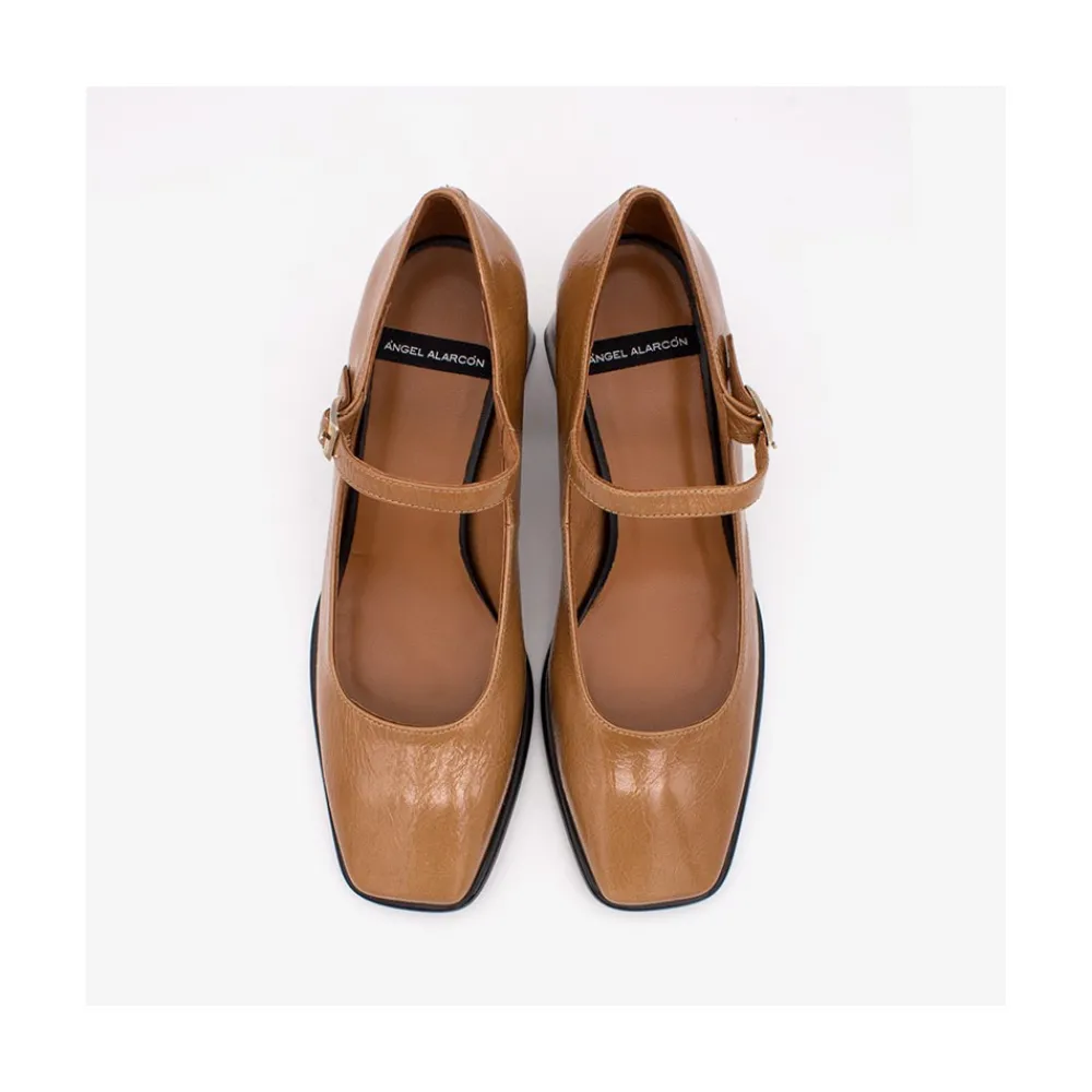 ANGEL ALARCON Faray - Leather Heeled Mary Jane Shoes<Vrouwen Last Units