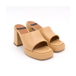 ANGEL ALARCON Gabrielle - Leather Block High Heel & Platform Mule<Vrouwen Last Units