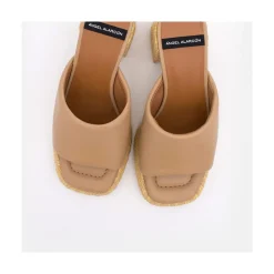 ANGEL ALARCON Gabrielle - Leather Block High Heel & Platform Mule<Vrouwen Last Units