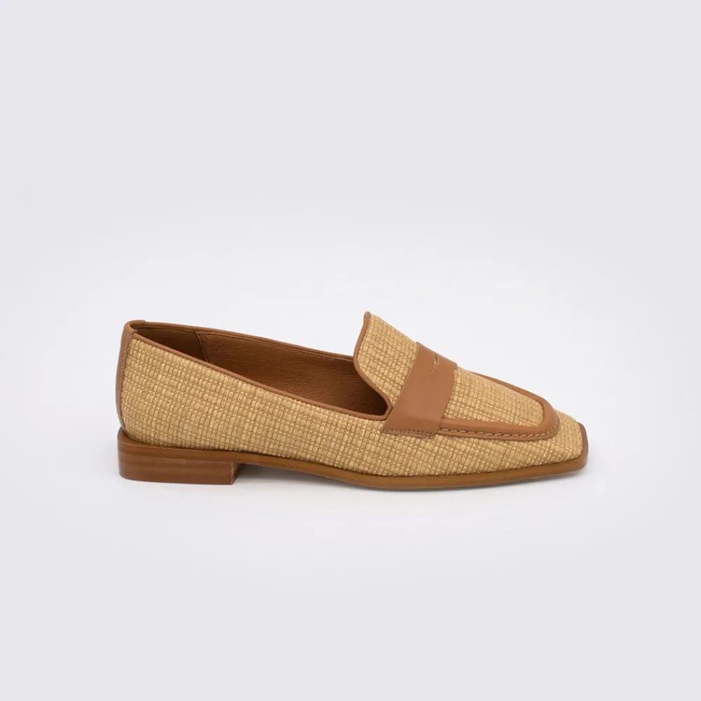 ANGEL ALARCON Gena - Raffia Loafer Women S Shoes<Vrouwen Last Units