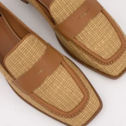 ANGEL ALARCON Gena - Raffia Loafer Women S Shoes<Vrouwen Last Units