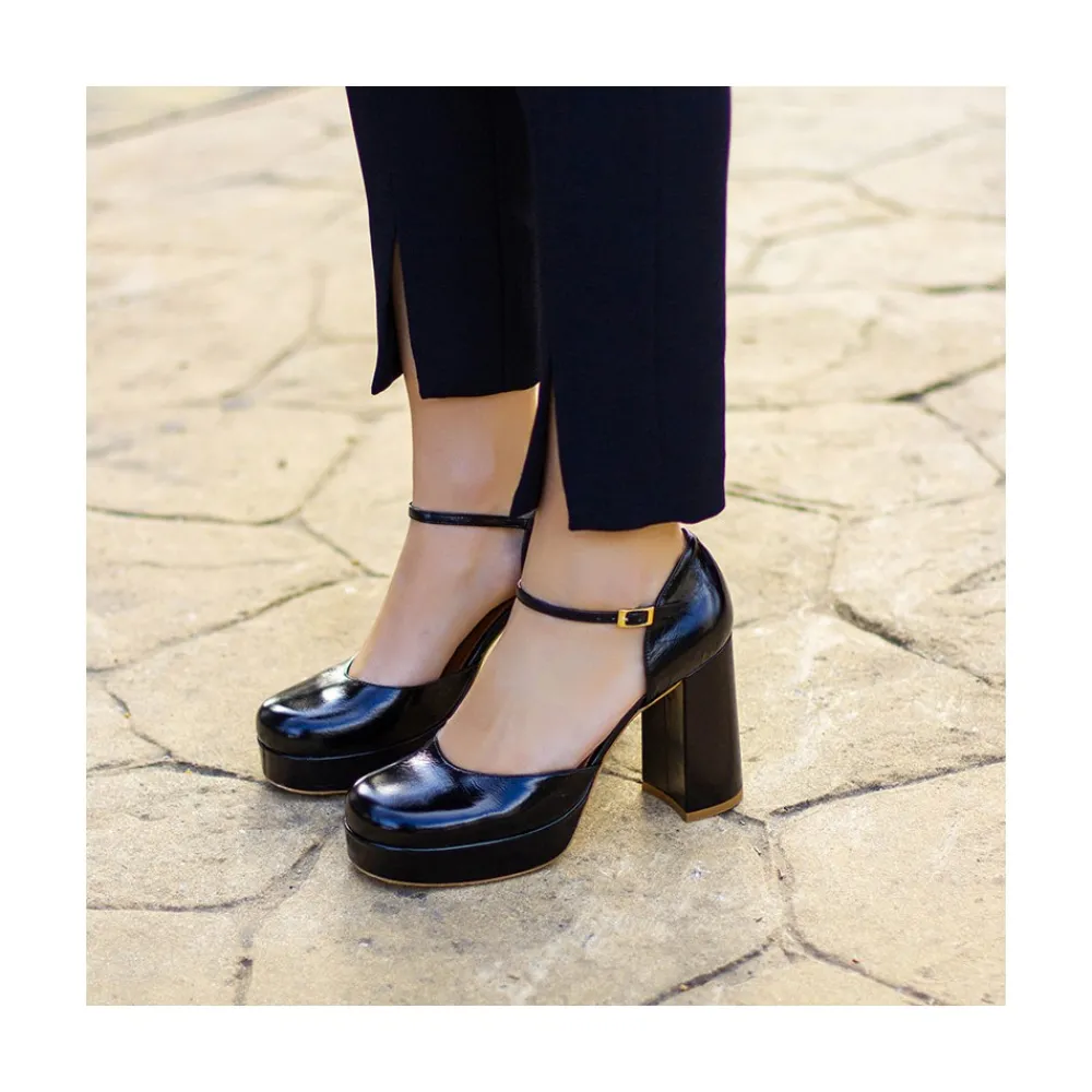 ANGEL ALARCON Gloria - D Orsay Platform With Block Heel<Vrouwen Heeled Shoes