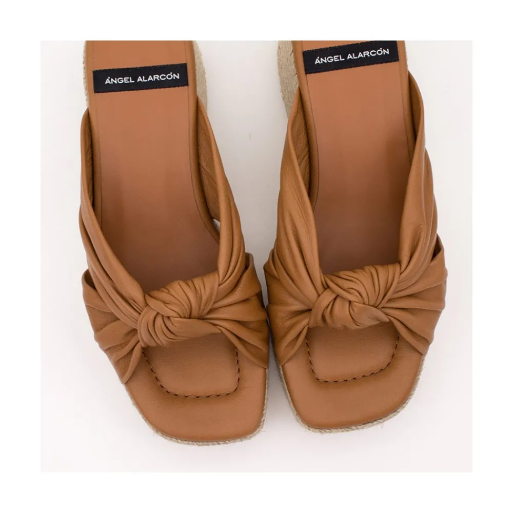 ANGEL ALARCON Hardy - Leather Wedge Mule<Vrouwen Sandals