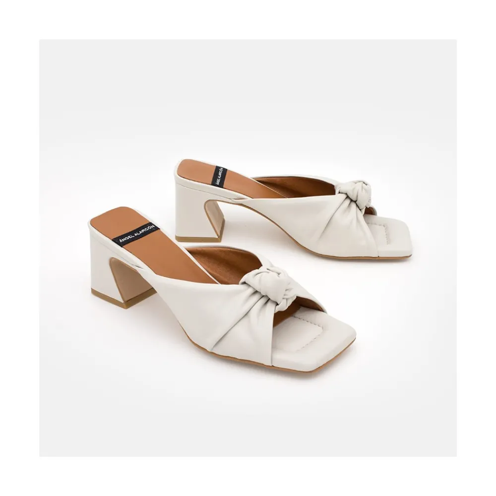 ANGEL ALARCON Hepburn - Leather High Heel Mule<Vrouwen Last Units