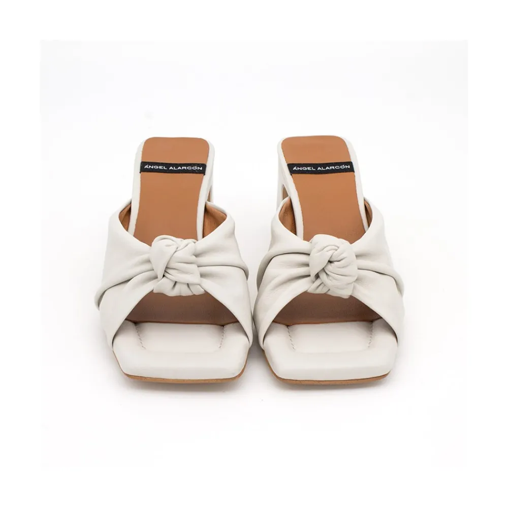 ANGEL ALARCON Hepburn - Leather High Heel Mule<Vrouwen Last Units