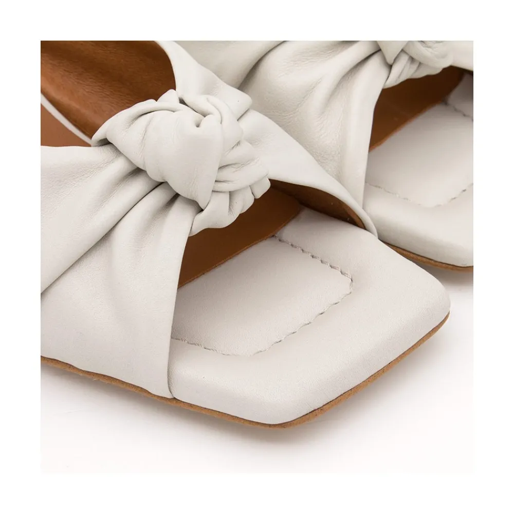 ANGEL ALARCON Hepburn - Leather High Heel Mule<Vrouwen Last Units