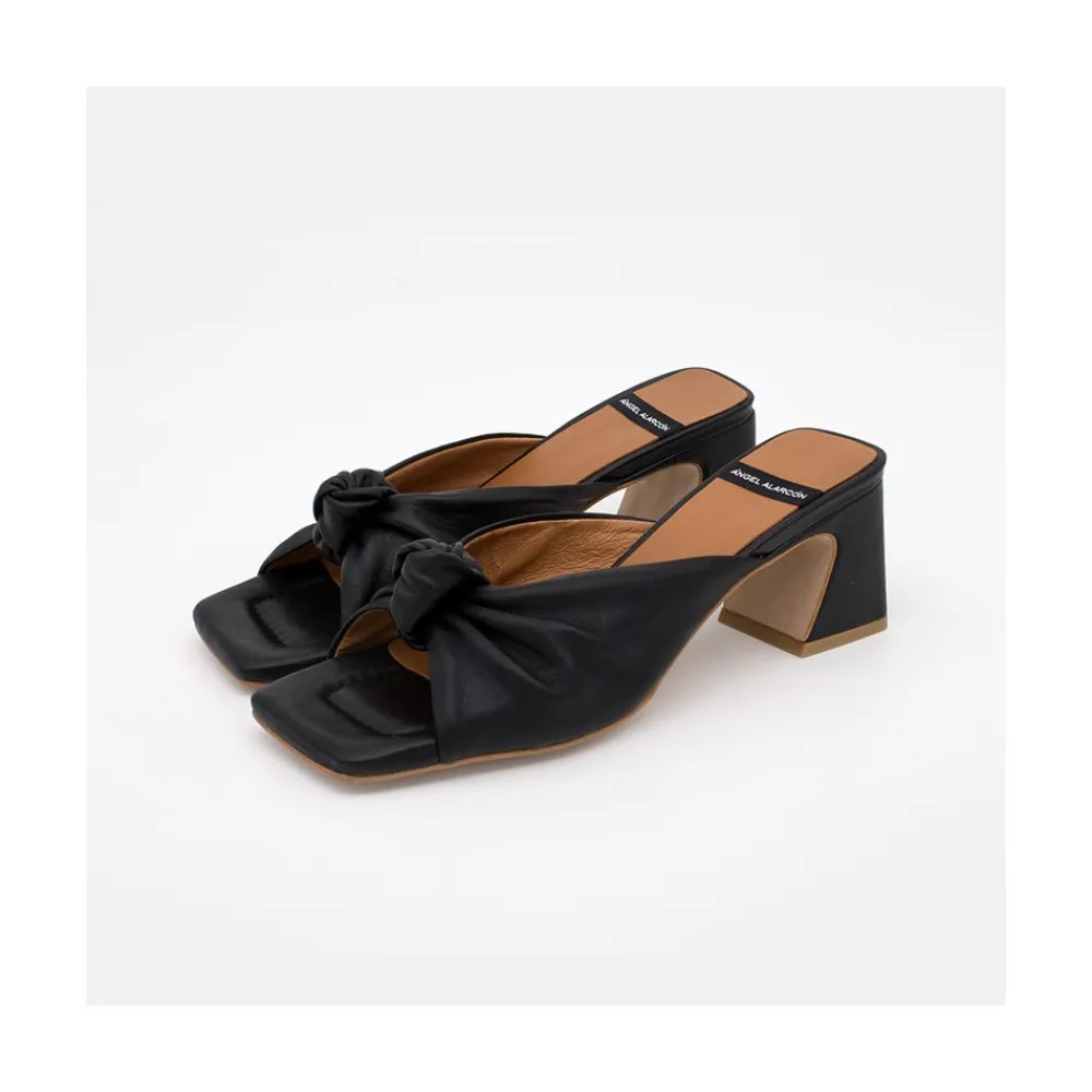 ANGEL ALARCON Hepburn - Leather High Heel Mule<Vrouwen Last Units