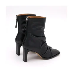 ANGEL ALARCON Janet - Wrinkled Leather Heeled Ankle Boots<Vrouwen Last Units
