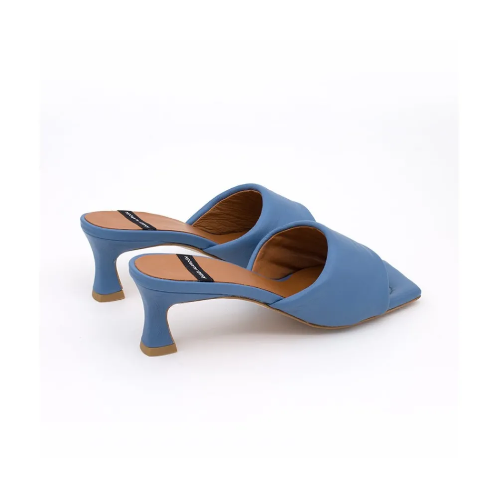 ANGEL ALARCON Kansas - Leather Foamed Heeled Mule<Vrouwen Mules