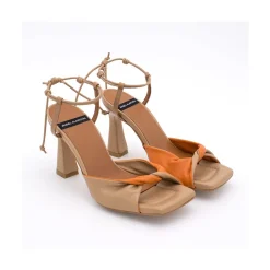 ANGEL ALARCON Karyn - Leather High Heel Sandals With Padded Insole<Vrouwen Sandals